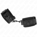 KINK Opaska na Nadgarstki Neoprenowa z Koronką Czarna 20-29cm KINK