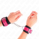 KINK Opaska na Nadgarstki Nylonowa Czarna z Regulowanym Skorzanym Paskiem 19-29 cm KINK