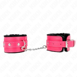 KINK Opaska na Nadgarstki Premium Czarna z Rożowym Regulowana 17-29 cm KINK