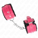 KINK Opaska na Nadgarstki Premium Czarna z Rożowym Regulowana 17-29 cm KINK