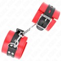KINK Opaska na nadgarstki regulowana czerwono-czarna 17-28cm x 6cm KINK
