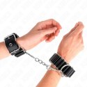 KINK Opaski na Nadgarstki Czarne z Regulacją 16-22 cm Skorzane KINK