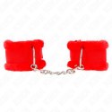 KINK Opaski na Nadgarstki Regulowane Skorzane Czerwone 17-31 cm x 7 cm KINK