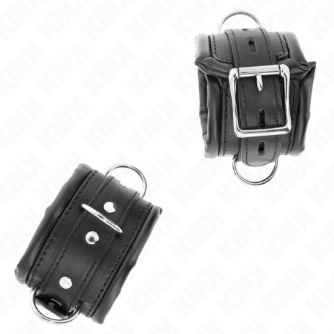 KINK Opaski na Nadgarstki z Czarnym Futrem 20-30 cm Regulowane KINK