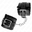 KINK Opaski na Nadgarstki z Futrzanym Wykończeniem Czarny 17-29 cm KINK