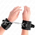 KINK Opaski na Nadgarstki z Futrzanym Wykończeniem Czarny 17-29 cm KINK