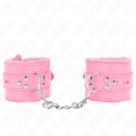KINK Opaski na Nadgarstki z Otworami Rożowe Pasek Regulowany 17-29x6cm KINK