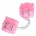 KINK Opaski na Nadgarstki z Otworami Rożowe Pasek Regulowany 17-29x6cm KINK