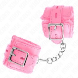 KINK Opaski na Nadgarstki z Otworami Rożowe Pasek Regulowany 17-29x6cm KINK
