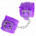 KINK Opaski na nadgarstki futrzane fioletowe regulowane 17-29 cm KINK