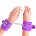 KINK Opaski na nadgarstki futrzane fioletowe regulowane 17-29 cm KINK
