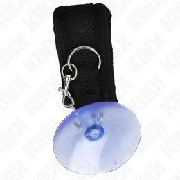KINK Opaski na nadgarstki z przyssawką czarne 29-40 cm x 5 cm KINK