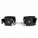 KINK Pasek na nadgarstek czarny, pojedynczy rząd nitow, regulowany 17-28 cm KINK