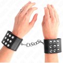 KINK Pasek na nadgarstki czarny regulowany 19-24 cm x 5,5 cm KINK