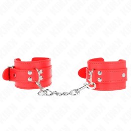 KINK Pasek na nadgarstki regulowany czerwony 20-23 cm x 5,5 cm KINK