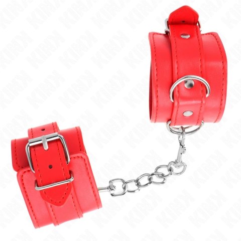 KINK Pasek na nadgarstki regulowany czerwony 20-23 cm x 5,5 cm KINK