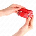 KINK Pasek na nadgarstki regulowany czerwony 20-23 cm x 5,5 cm KINK
