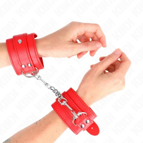 KINK Pasek na nadgarstki regulowany czerwony 20-23 cm x 5,5 cm KINK