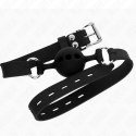 KINK Pasek z kulką silikonową S czarny, regulacja 35-51 cm, kulka 4 cm KINK