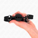KINK Pasek z kulką silikonową S czarny, regulacja 35-51 cm, kulka 4 cm KINK
