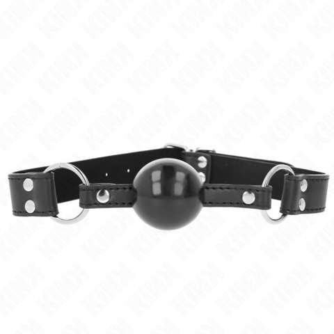 KINK Piłka silikonowa 4 cm z paskiem skorzanym, regulacja 42-58 cm KINK