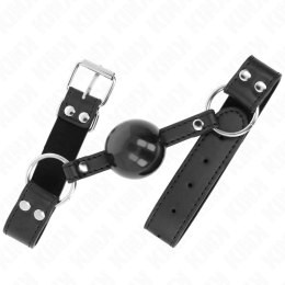 KINK Piłka silikonowa 4 cm z paskiem skorzanym, regulacja 42-58 cm KINK