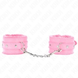KINK Premium Opaski na Nadgarstki Rożowe Regulowane 17-29 cm x 6 cm KINK