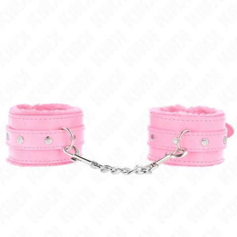 KINK Premium Opaski na Nadgarstki Rożowe Regulowane 17-29 cm x 6 cm KINK