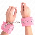 KINK Premium Opaski na Nadgarstki Rożowe Regulowane 17-29 cm x 6 cm KINK