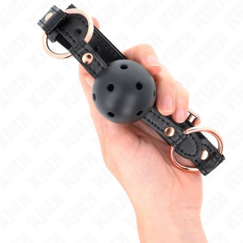 KINK Premium Piłka TPE 4 cm - Regulowany pas, silikonowa kulka 60x2 cm KINK