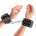 KINK Punk Opaski na Nadgarstki z Regulacją 19-24 cm Czarny 5,5 cm KINK