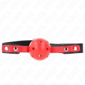 KINK Red Hollow Ball System 4 cm - Czarny Pasek Regulowany 37-52 cm KINK
