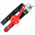 KINK Red Hollow Ball System 4 cm - Czarny Pasek Regulowany 37-52 cm KINK