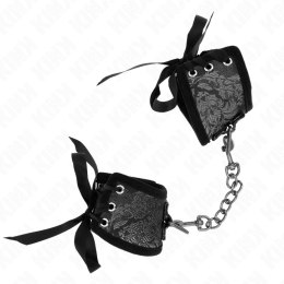 KINK Scandal Opaski na Nadgarstki Czarne Koronkowe 24,5x6,5 cm KINK