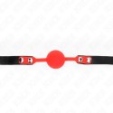 KINK Silikonowa Kula z Zamkiem 4 cm - Pasek 60x2 cm, Czarna KINK