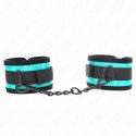 KINK Zapięcia na nadgarstki nylonowe czarno-niebieskie, regulowane 18-32 cm KINK