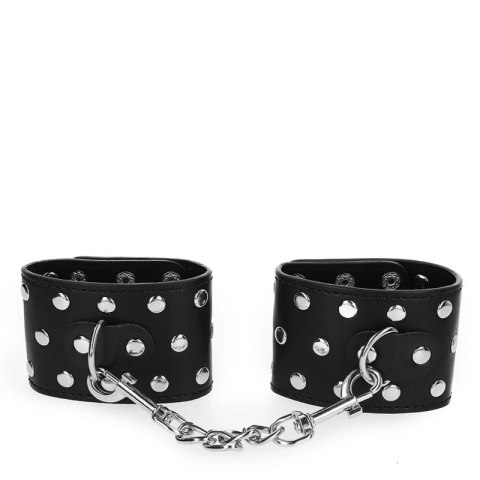 KINK Zapinane mankiety na nadgarstki, czarne, regulowane 19-24 cm KINK