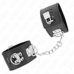 KINK Zapinane na kłodkę pasy na nadgarstki regulowane czarne 16-23 cm KINK