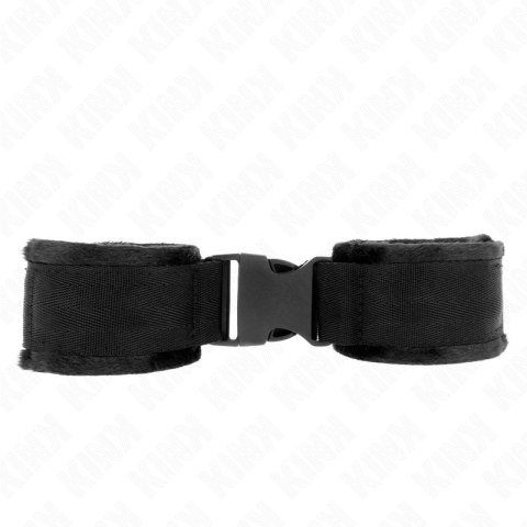 KINK Zapinane opaski na nadgarstki nylonowe czerwono-czarne 25-35 cm KINK