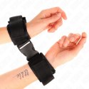 KINK Zapinane opaski na nadgarstki nylonowe czerwono-czarne 25-35 cm KINK