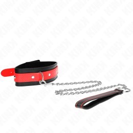 Kink Naszyjnik z Regulowanym Czerwonym Paskiem 36-43 cm 65 cm KINK