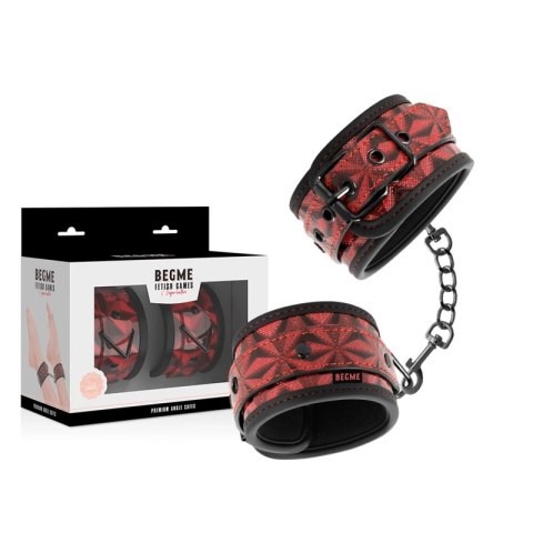 Begme Mankiety na Kostki Premium Red Edition z Wyściołką Neoprenową BEGME