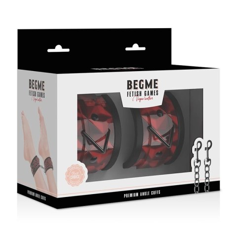 Begme Mankiety na Kostki Premium Red Edition z Wyściołką Neoprenową BEGME