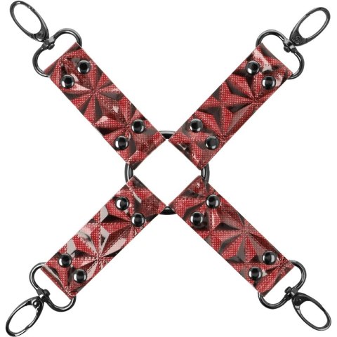 Begme Red Edition - krawat z wegańskiej skory premium, neoprenowa podszewka BEGME