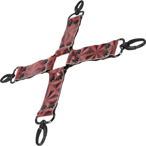 Begme Red Edition - krawat z wegańskiej skory premium, neoprenowa podszewka BEGME