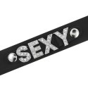 Coquette Chic Desire Choker z wegańskiej skory, czarny, uniwersalny rozmiar COQUETTE
