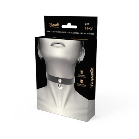 Coquette Chic Desire naszyjnik damski z wegańskiej skory, regulowany, czarny COQUETTE