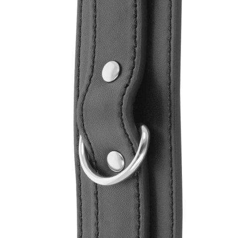 Darkness - Czarne kajdanki regulowane z podwojną taśmą wzmacniającą DARKNESS