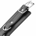Darkness regulowane mankiety na kostki skora PVC czarne DARKNESS