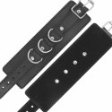 Darkness regulowane mankiety na kostki skora PVC czarne DARKNESS